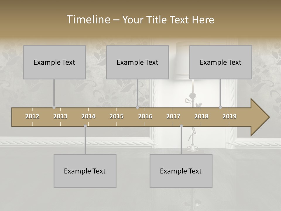 Lighting Room Black PowerPoint Template