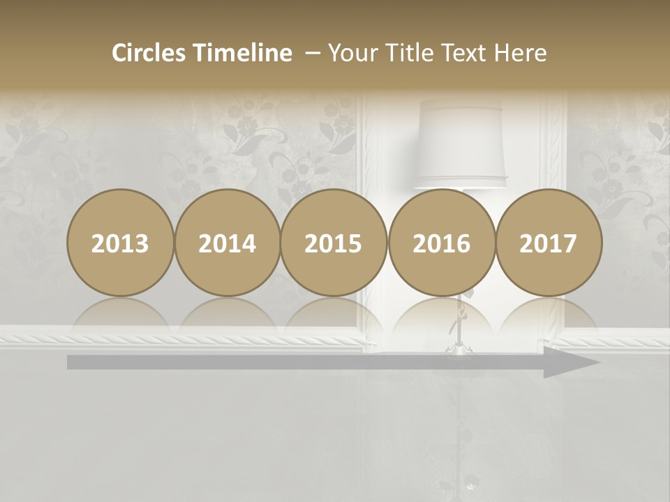 Lighting Room Black PowerPoint Template