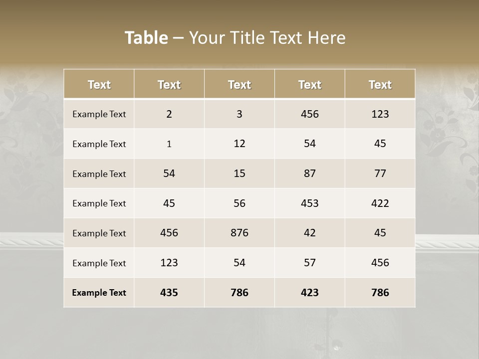 Lighting Room Black PowerPoint Template