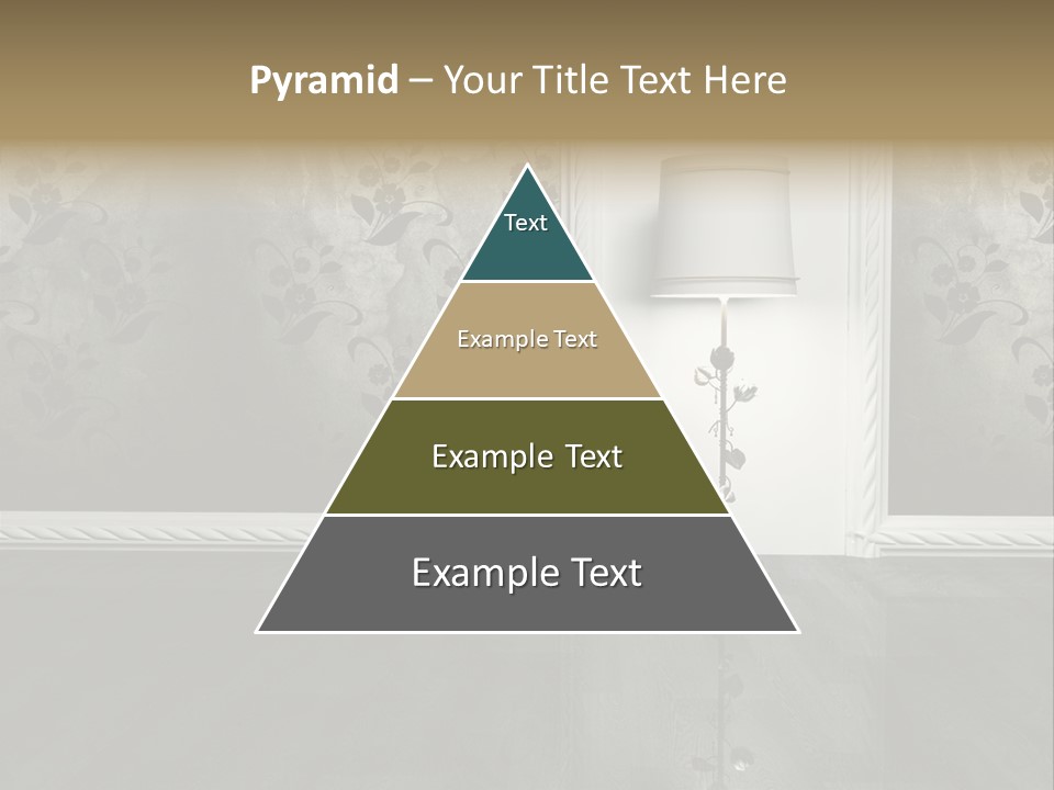 Lighting Room Black PowerPoint Template