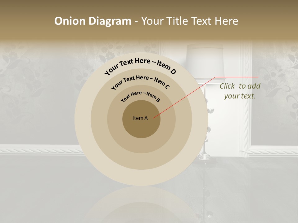 Lighting Room Black PowerPoint Template