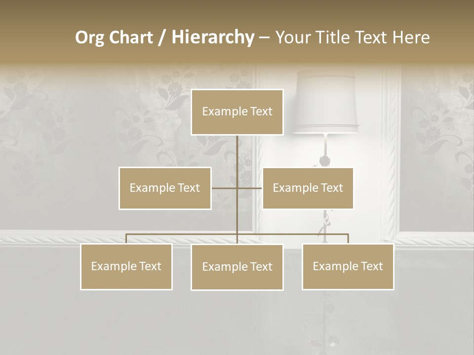 Lighting Room Black PowerPoint Template
