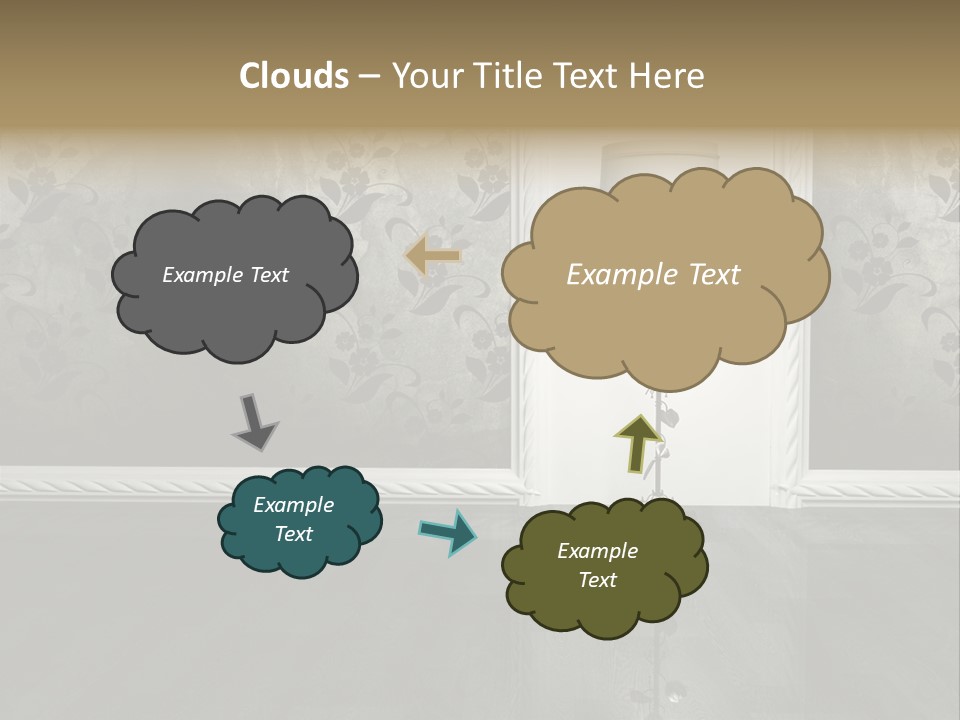 Lighting Room Black PowerPoint Template