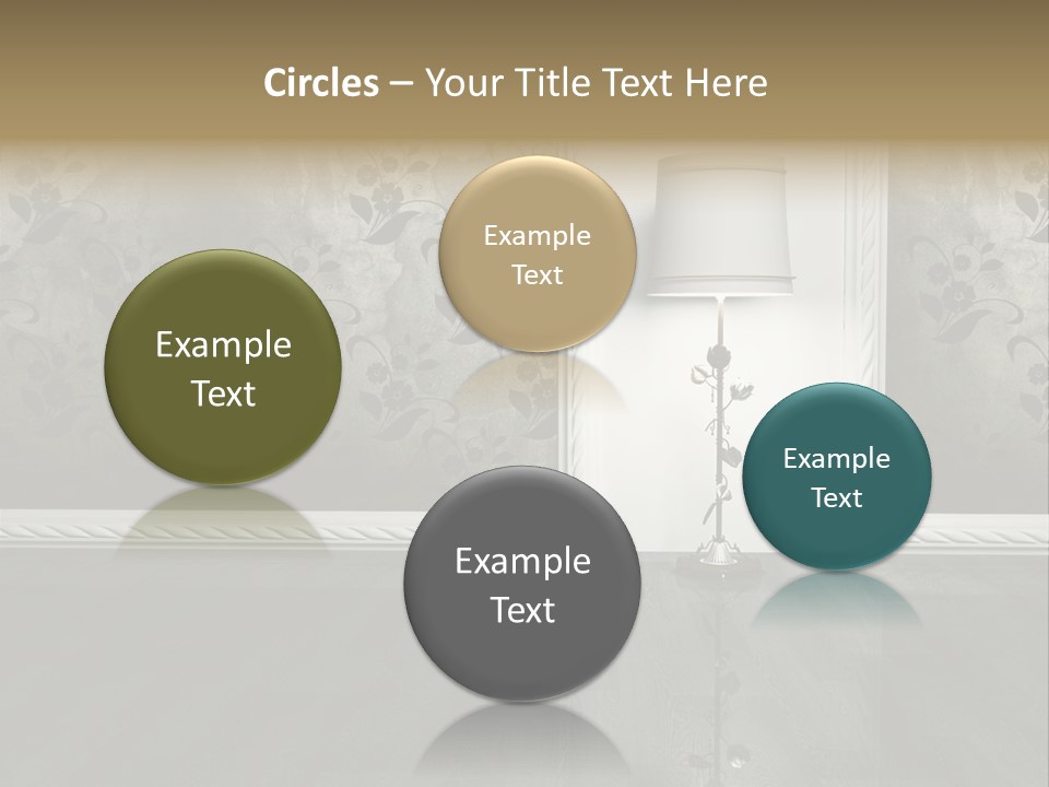 Lighting Room Black PowerPoint Template