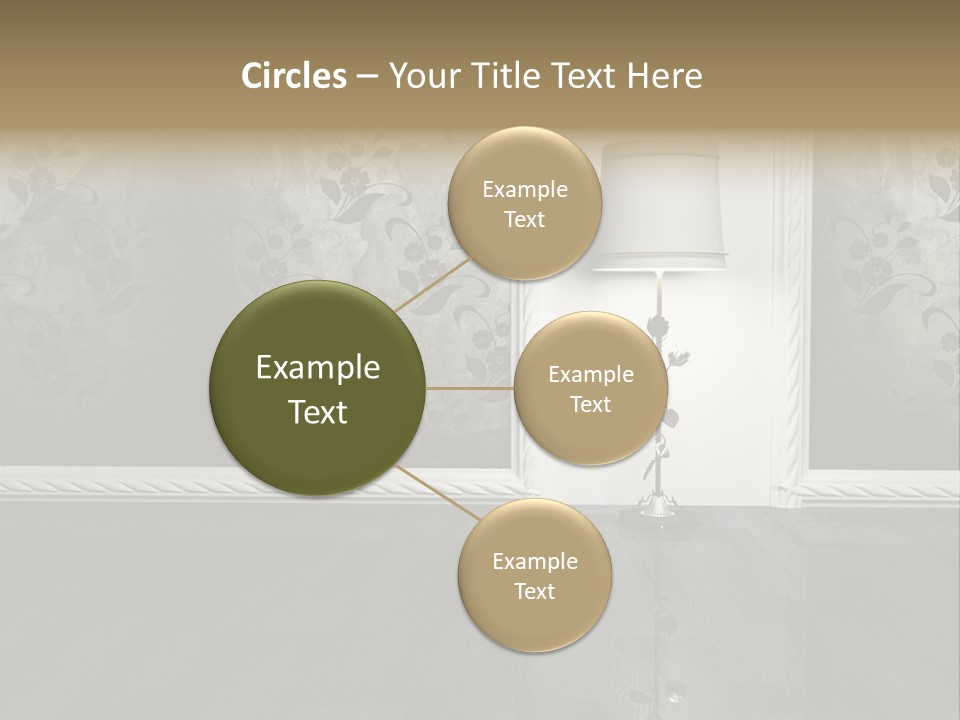 Lighting Room Black PowerPoint Template