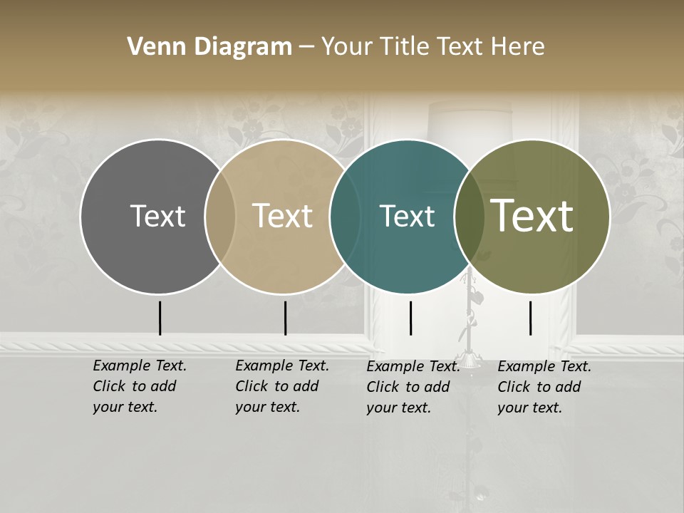 Lighting Room Black PowerPoint Template