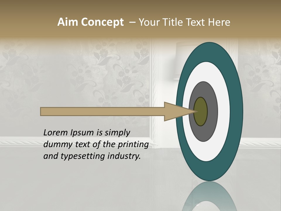 Lighting Room Black PowerPoint Template