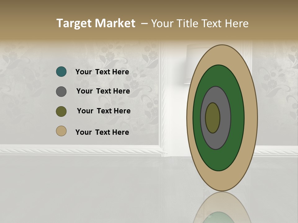 Lighting Room Black PowerPoint Template