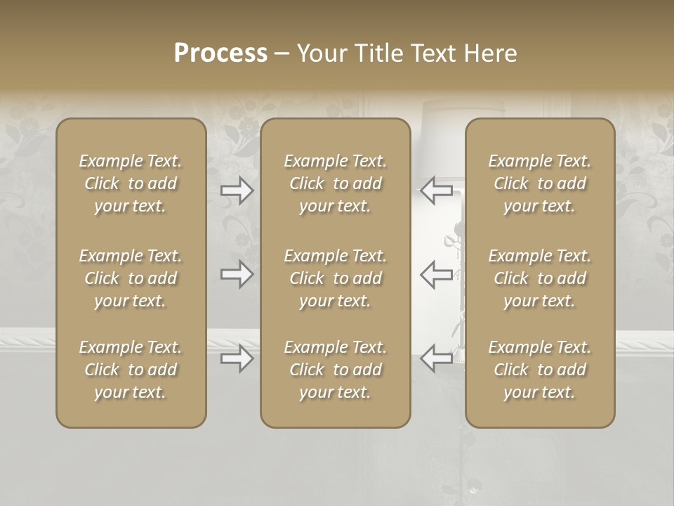 Lighting Room Black PowerPoint Template