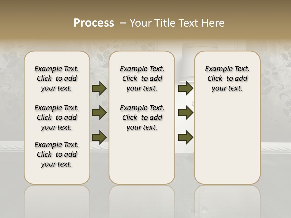 Lighting Room Black PowerPoint Template