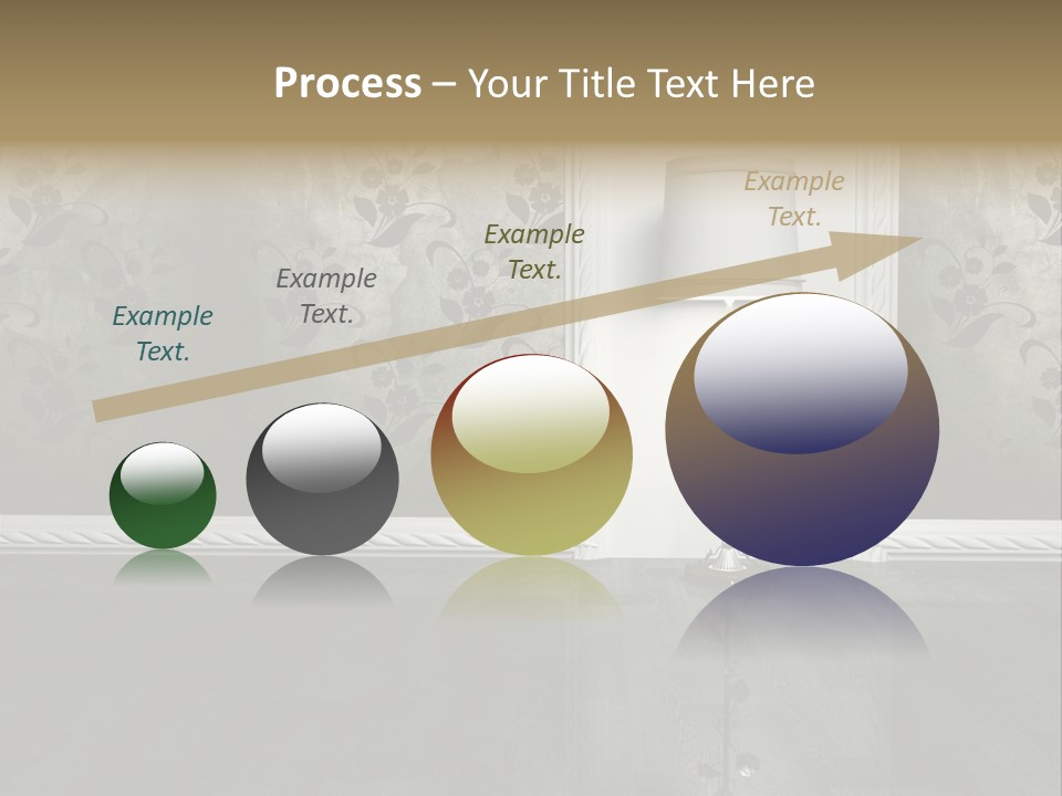 Lighting Room Black PowerPoint Template