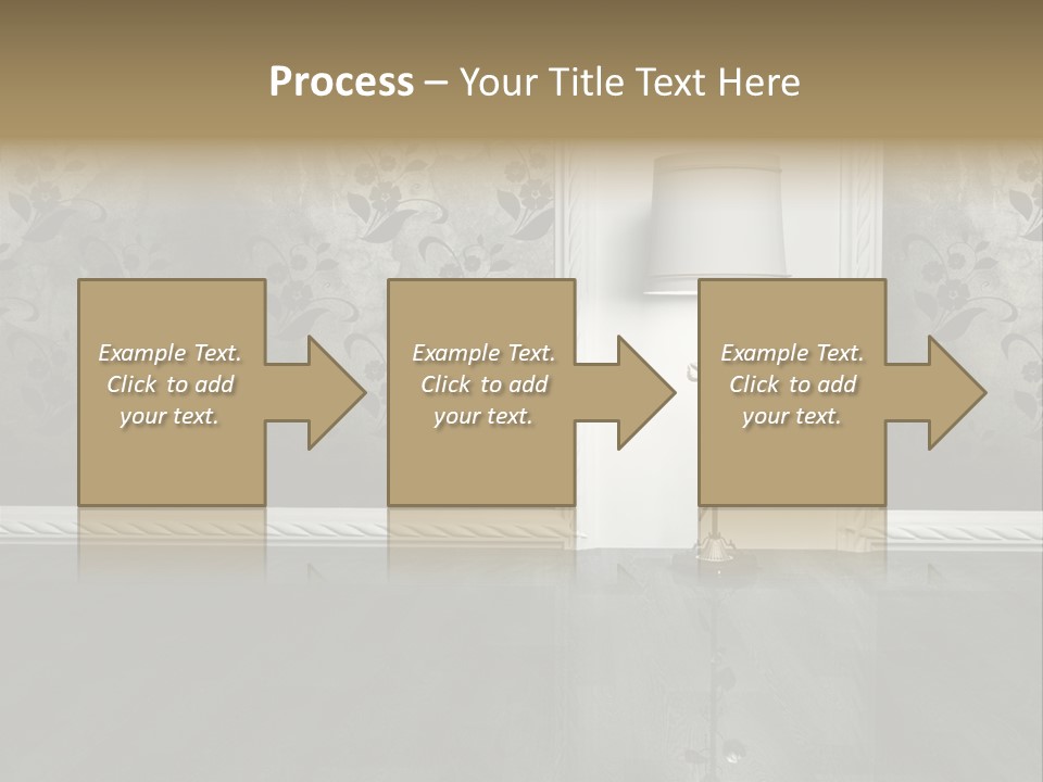 Lighting Room Black PowerPoint Template