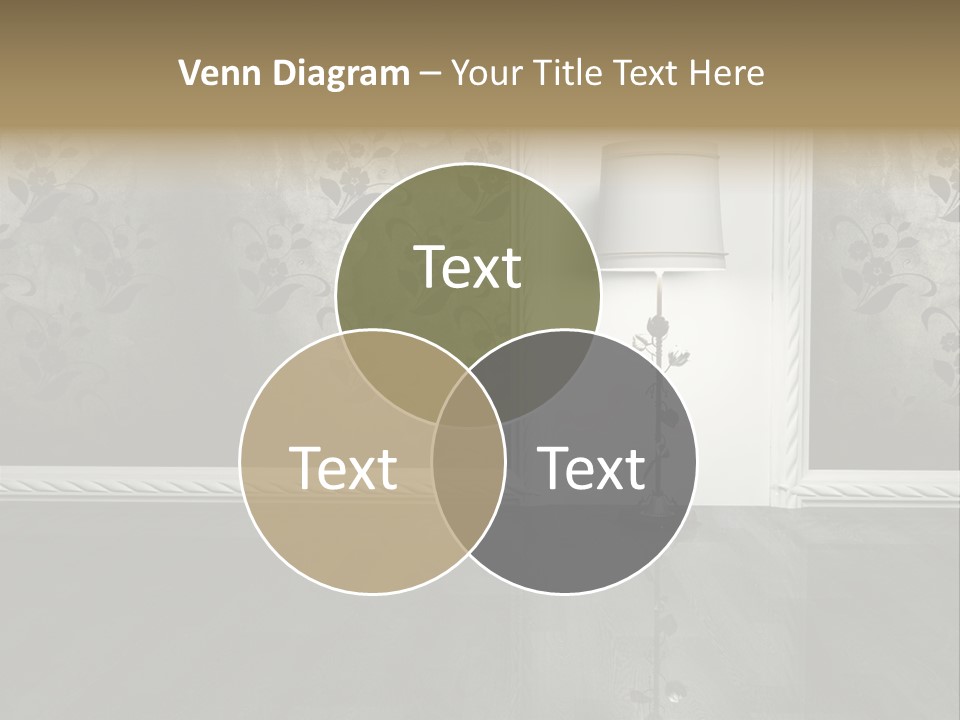 Lighting Room Black PowerPoint Template