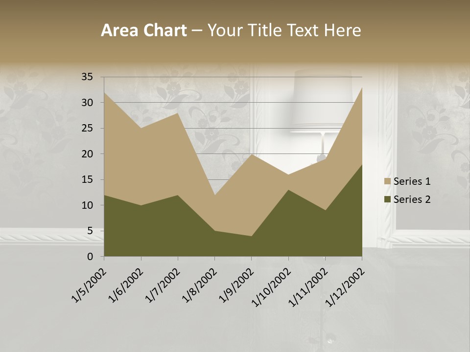 Lighting Room Black PowerPoint Template
