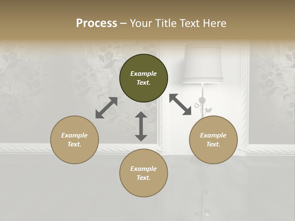 Lighting Room Black PowerPoint Template