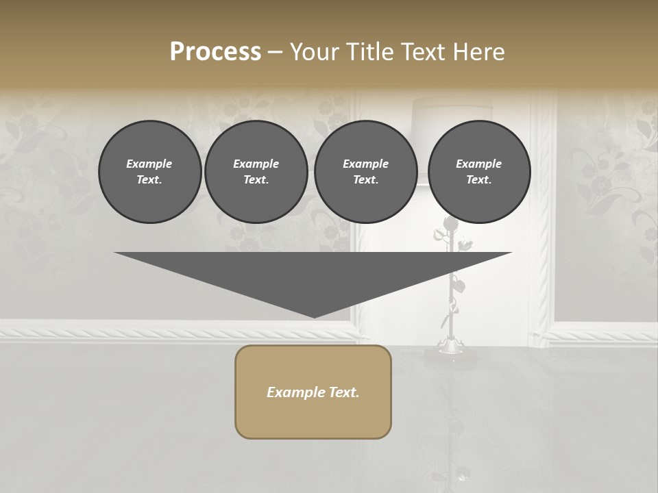 Lighting Room Black PowerPoint Template
