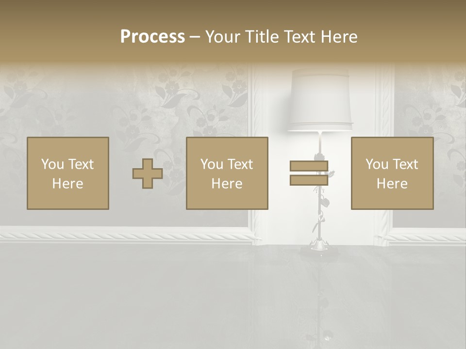Lighting Room Black PowerPoint Template
