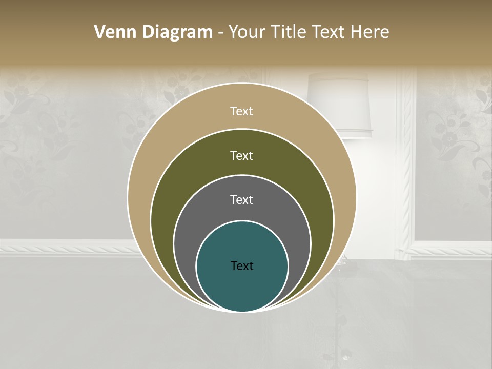 Lighting Room Black PowerPoint Template