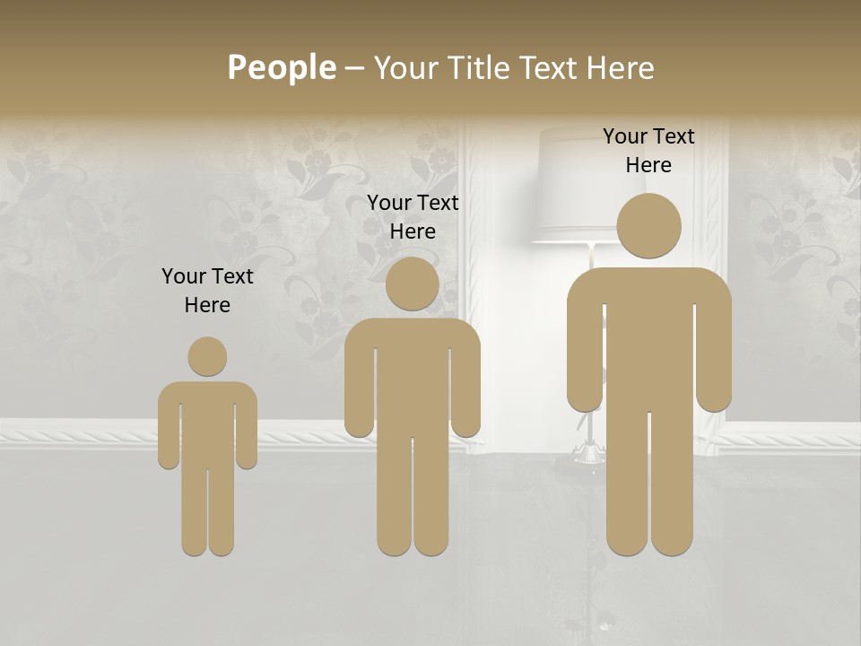 Lighting Room Black PowerPoint Template