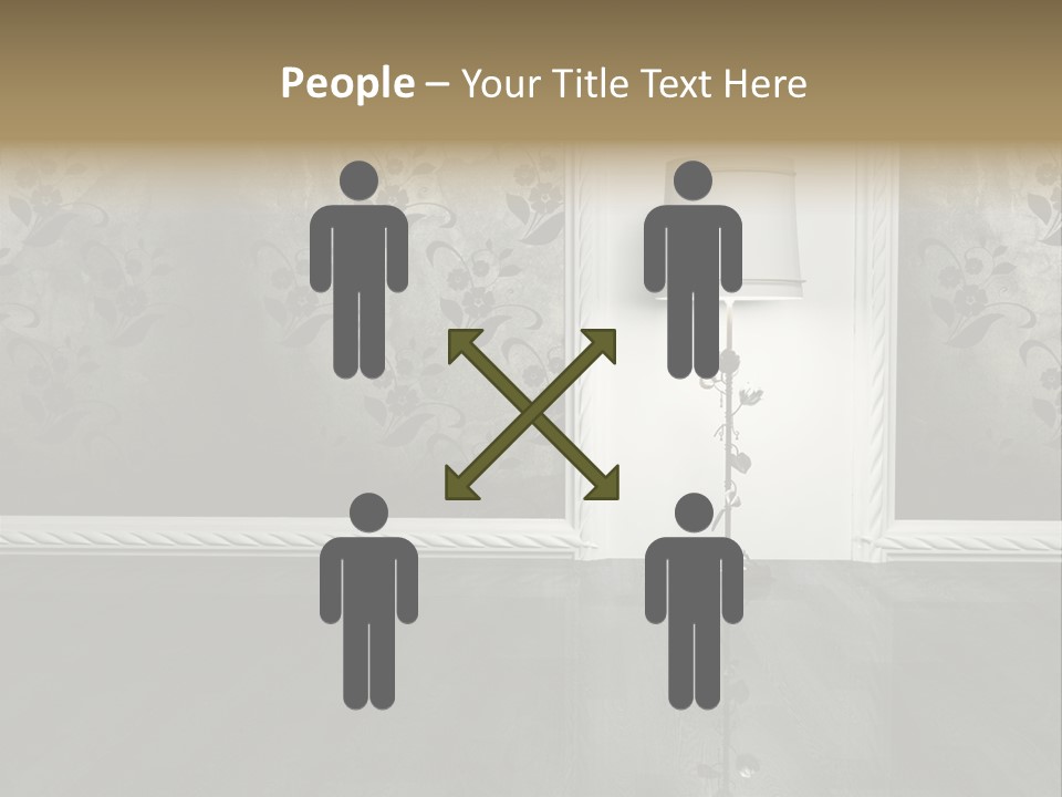 Lighting Room Black PowerPoint Template