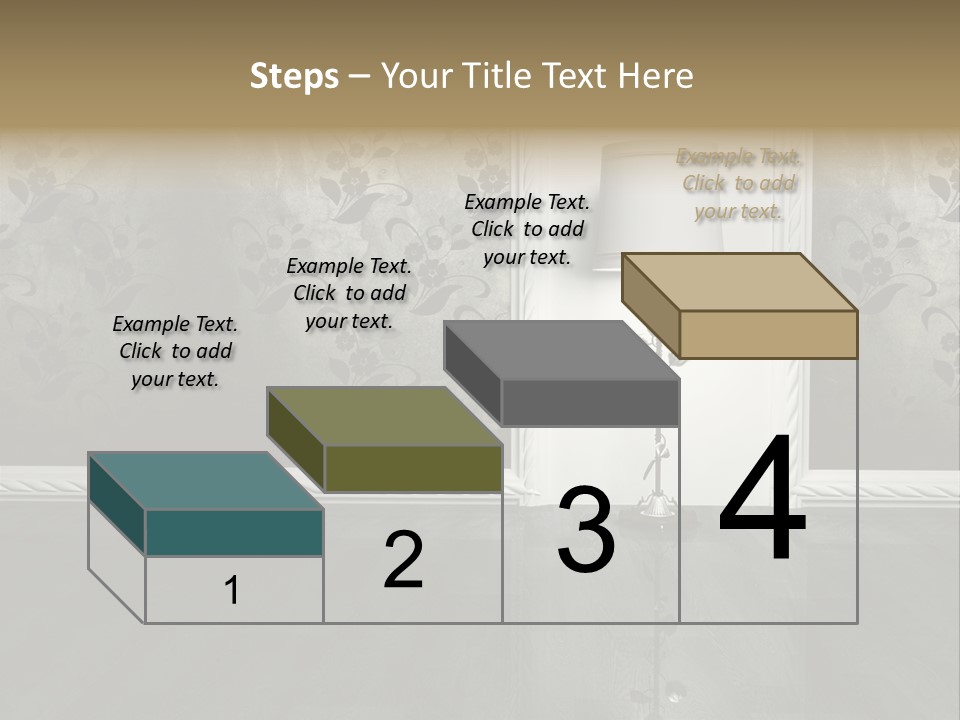 Lighting Room Black PowerPoint Template