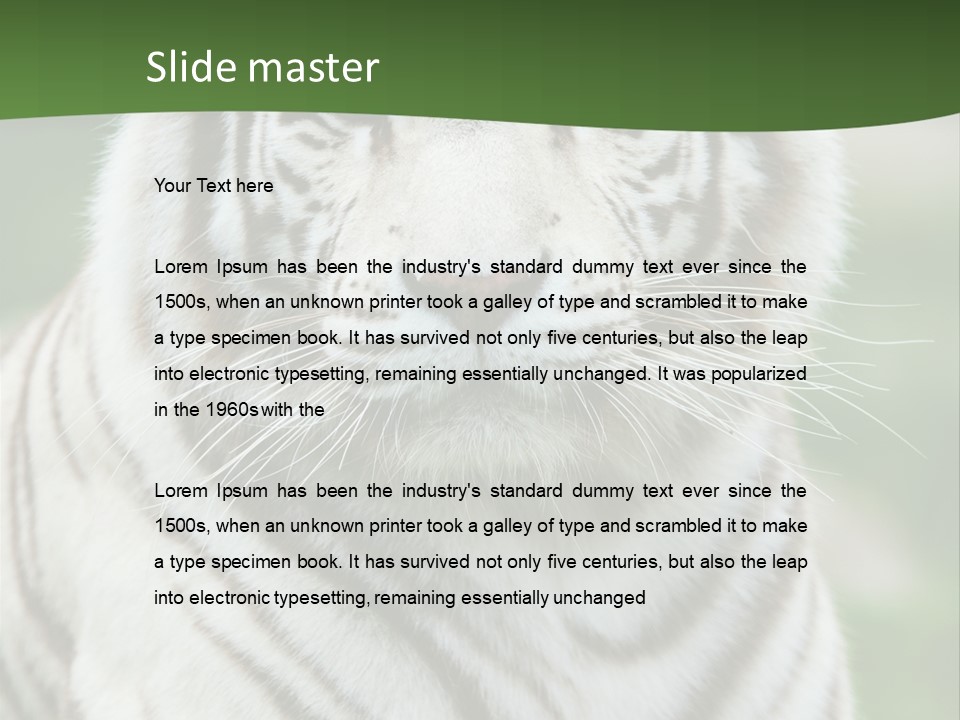 Predator Ear Life PowerPoint Template