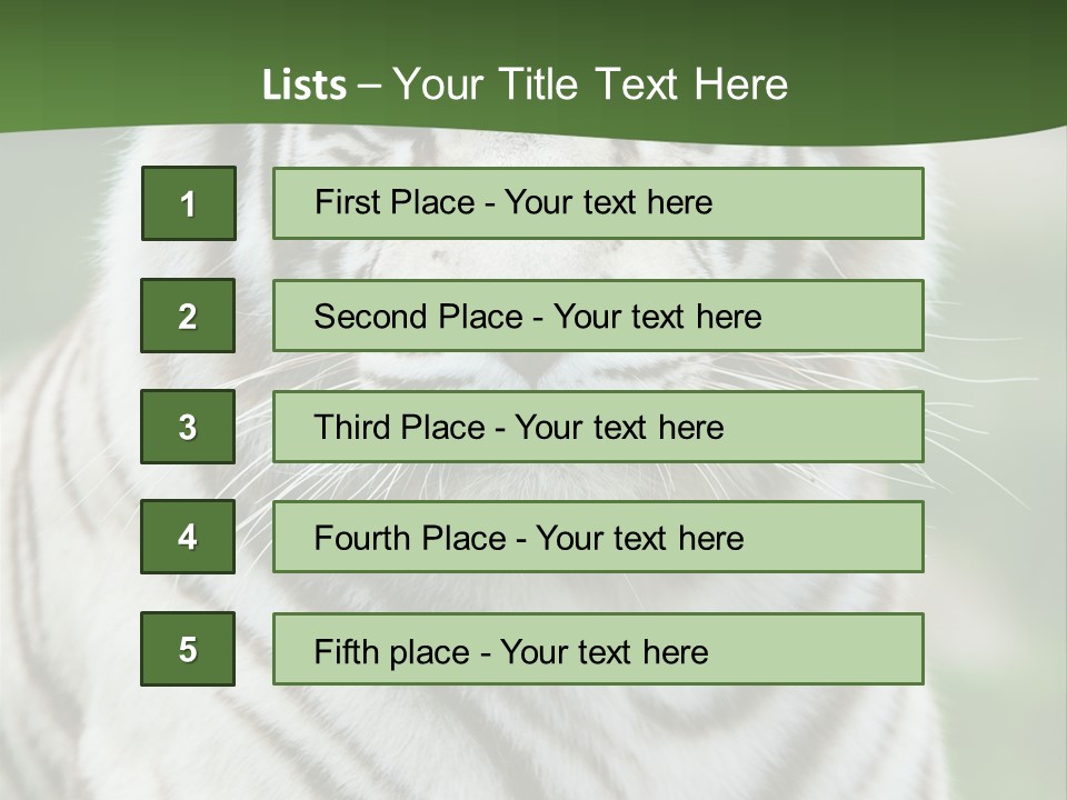 Predator Ear Life PowerPoint Template