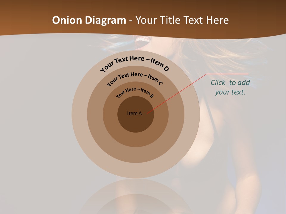 Caucasian Girl Excited PowerPoint Template