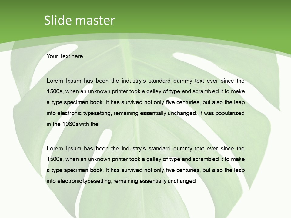 Spring Garden Nobody PowerPoint Template