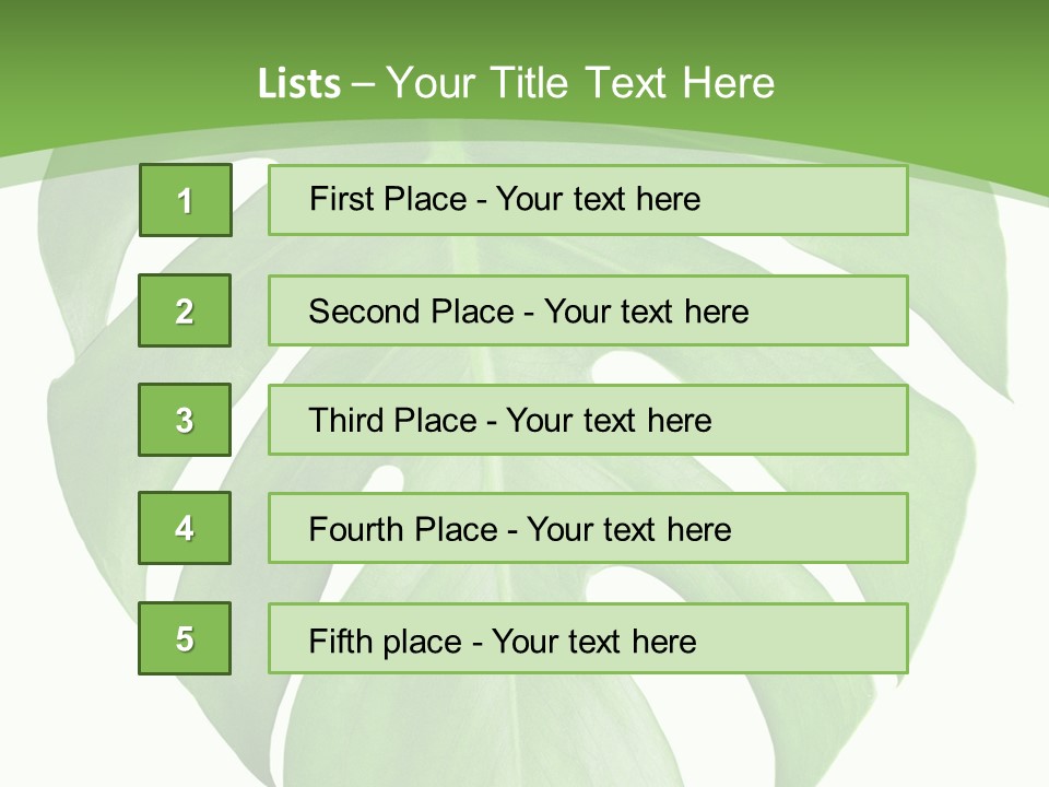 Spring Garden Nobody PowerPoint Template