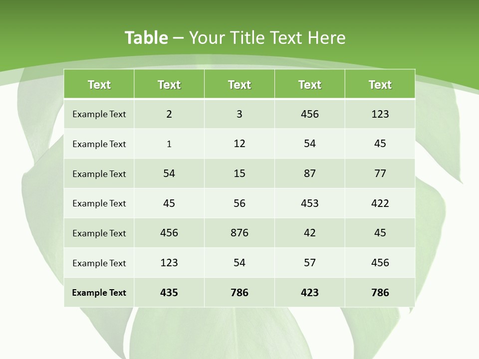 Spring Garden Nobody PowerPoint Template