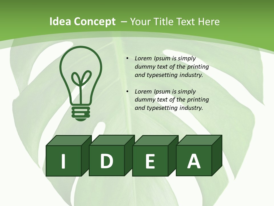 Spring Garden Nobody PowerPoint Template