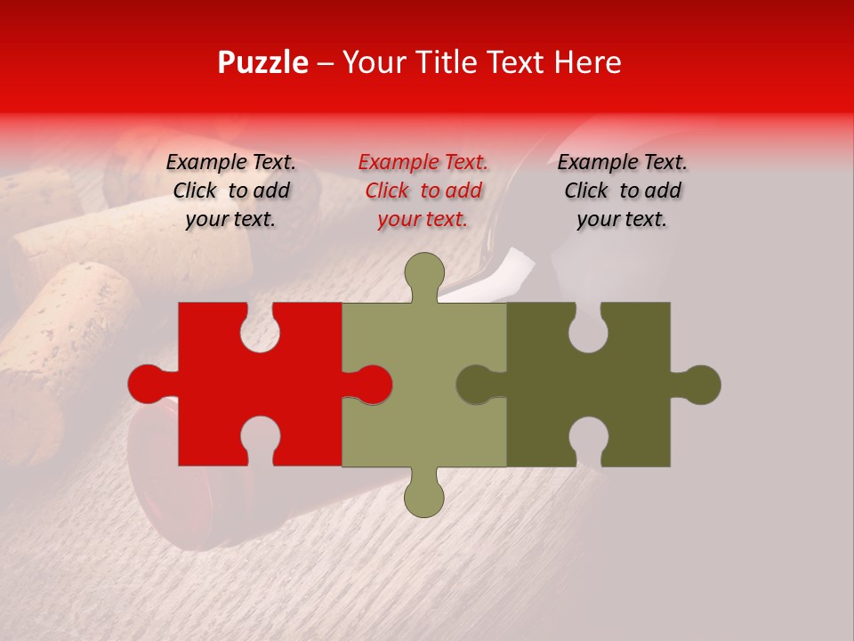 Card Bar French PowerPoint Template