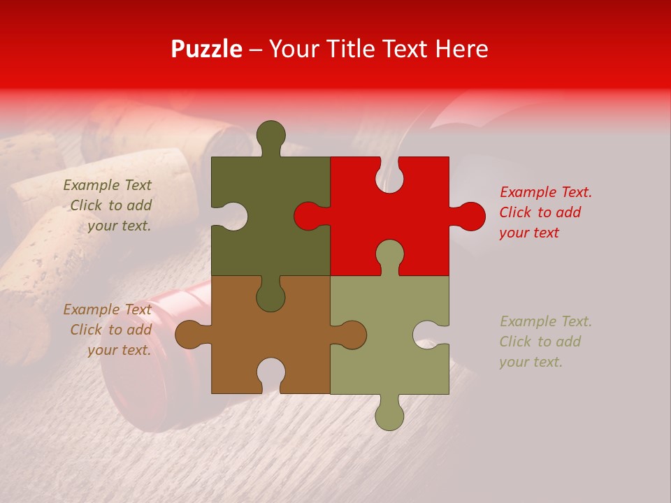 Card Bar French PowerPoint Template