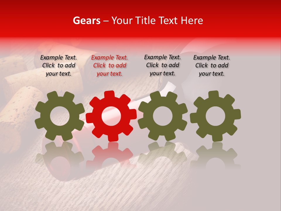 Card Bar French PowerPoint Template