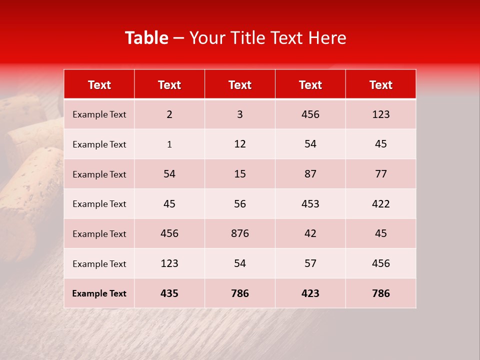 Card Bar French PowerPoint Template