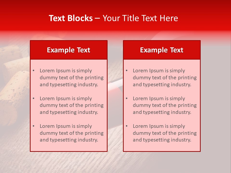 Card Bar French PowerPoint Template