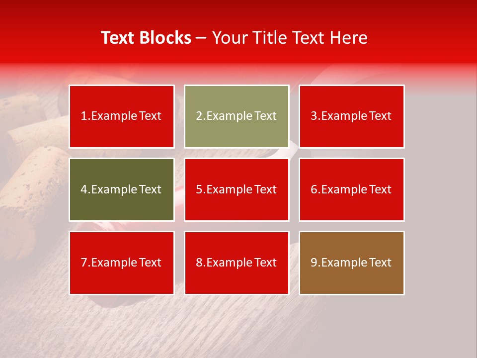 Card Bar French PowerPoint Template