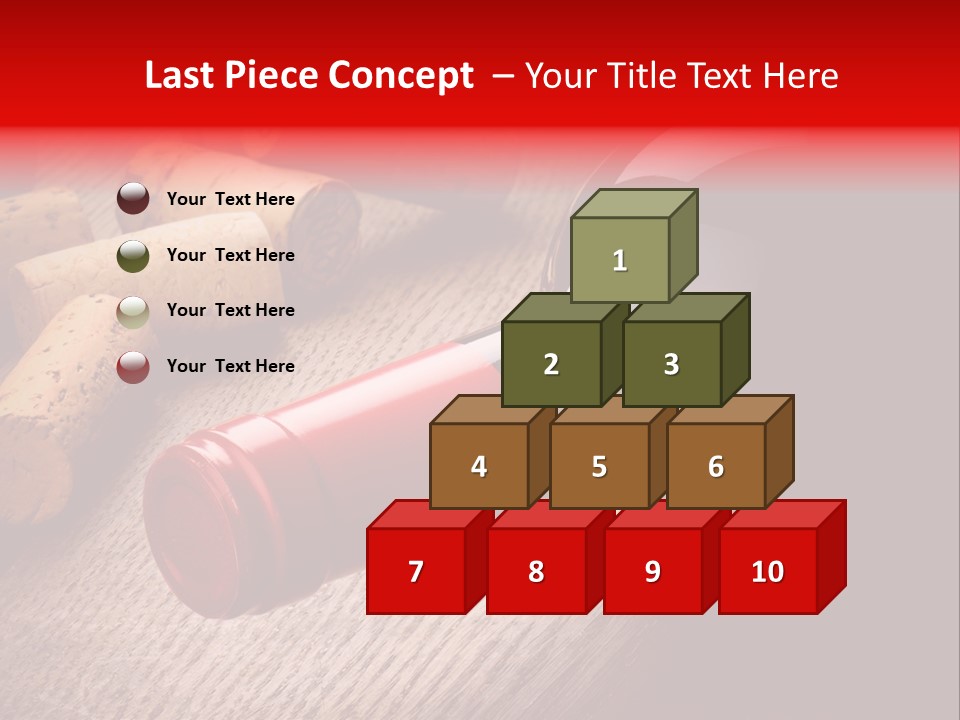 Card Bar French PowerPoint Template