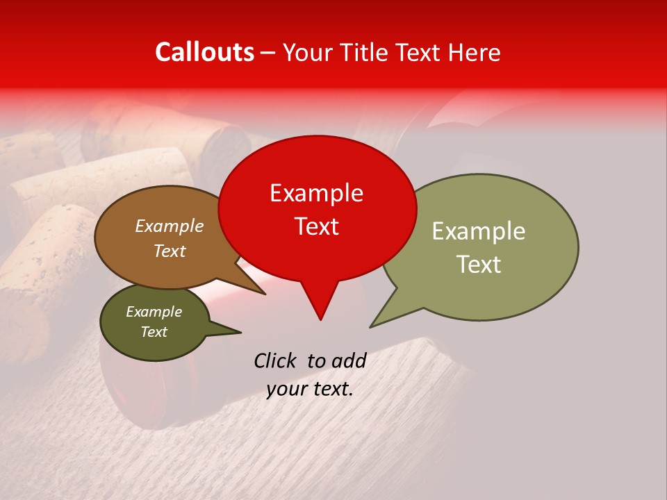 Card Bar French PowerPoint Template