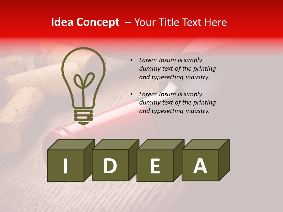 Card Bar French PowerPoint Template