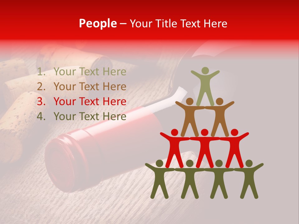 Card Bar French PowerPoint Template