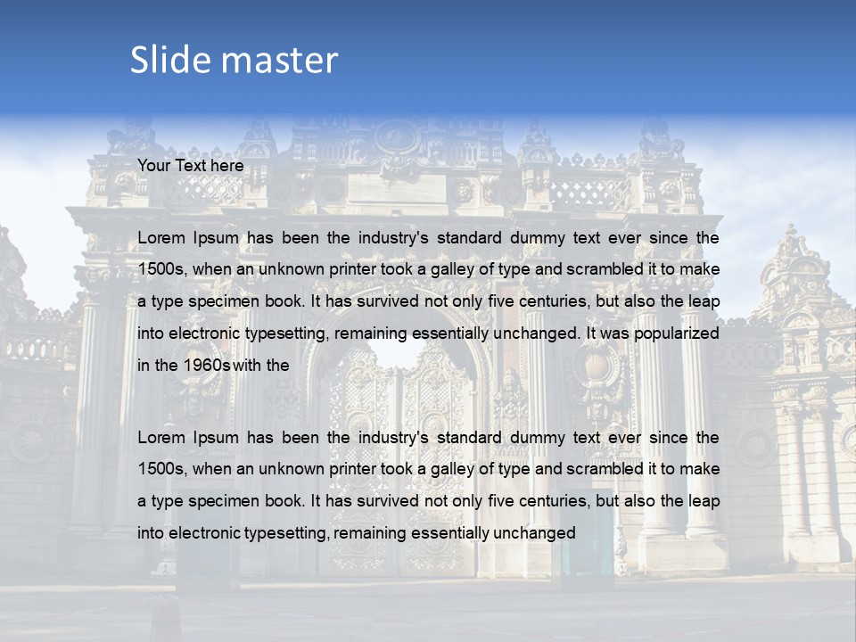 Style Old Building PowerPoint Template