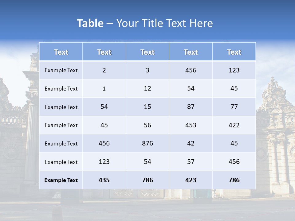 Style Old Building PowerPoint Template