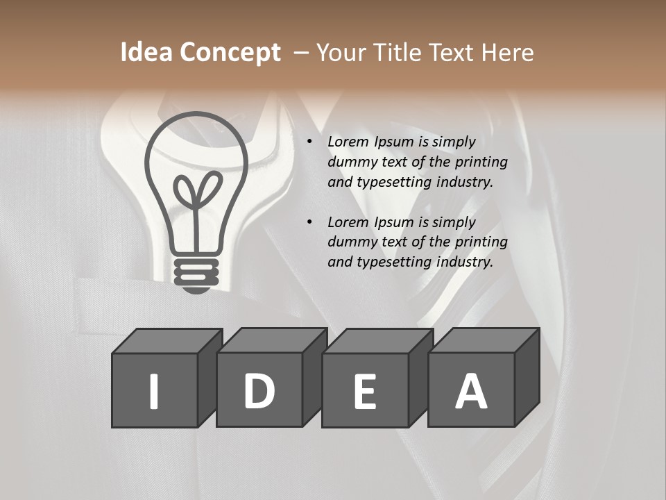 Support Gray Individual PowerPoint Template