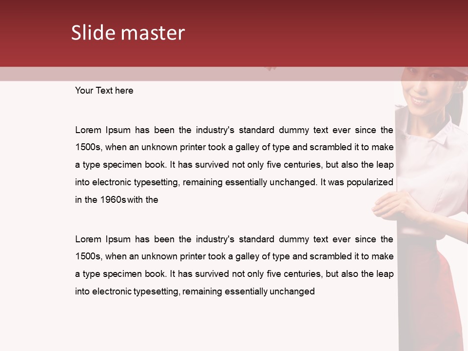 Food Uniform Happy PowerPoint Template