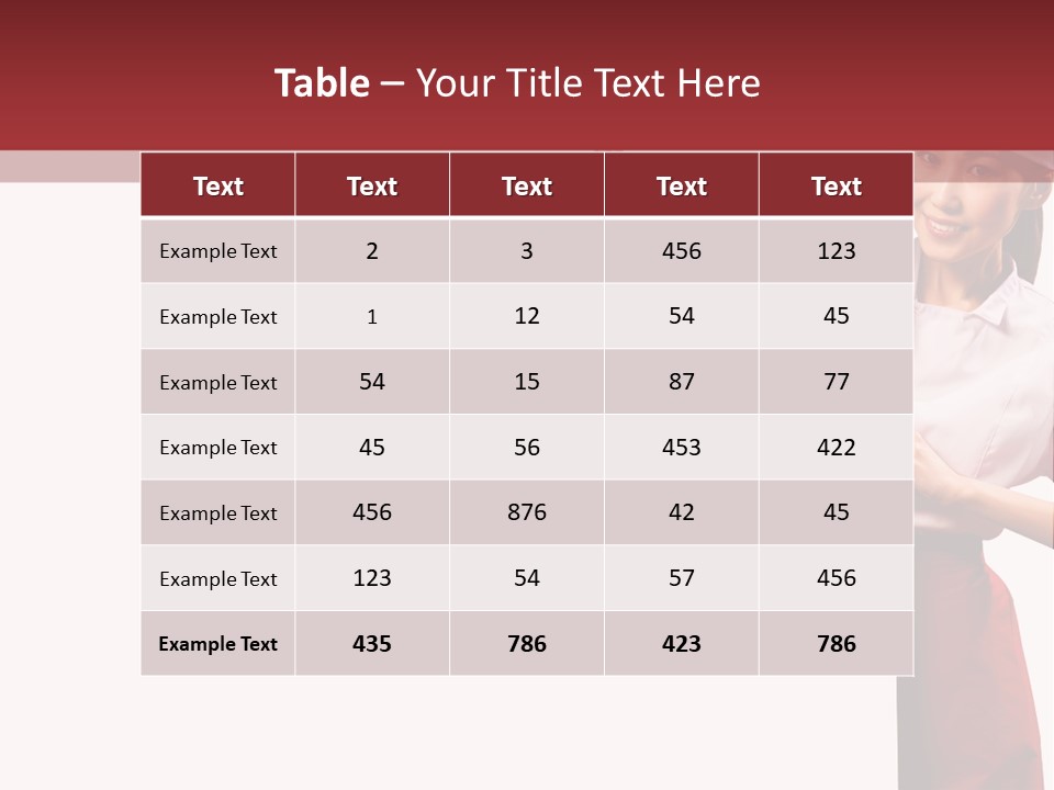 Food Uniform Happy PowerPoint Template