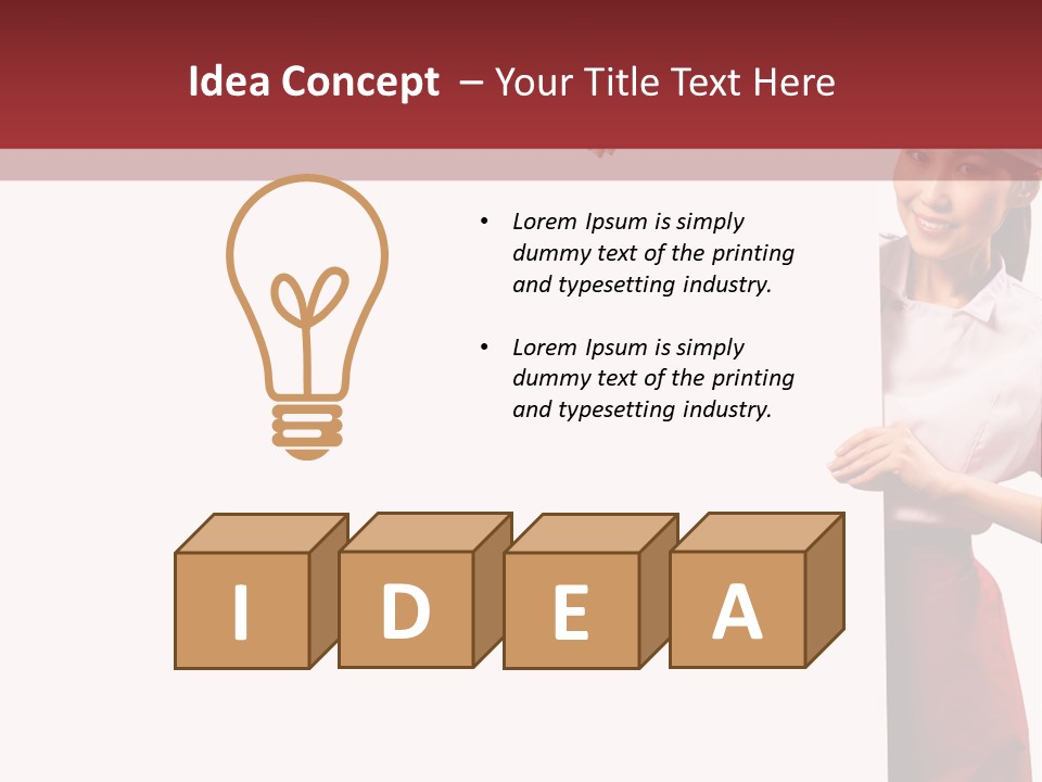 Food Uniform Happy PowerPoint Template