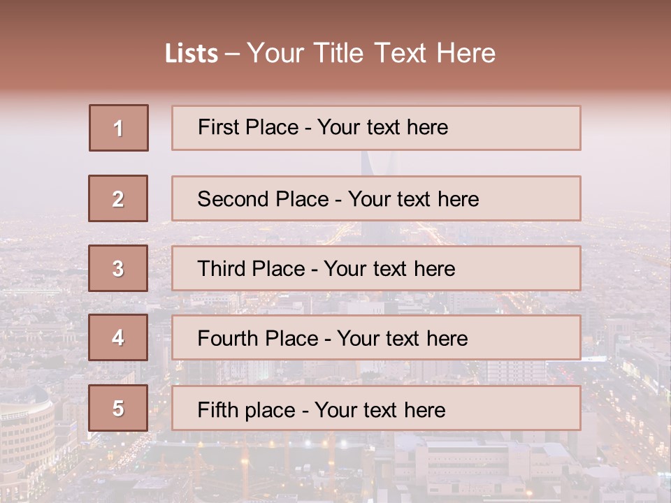 Ksa King Power PowerPoint Template