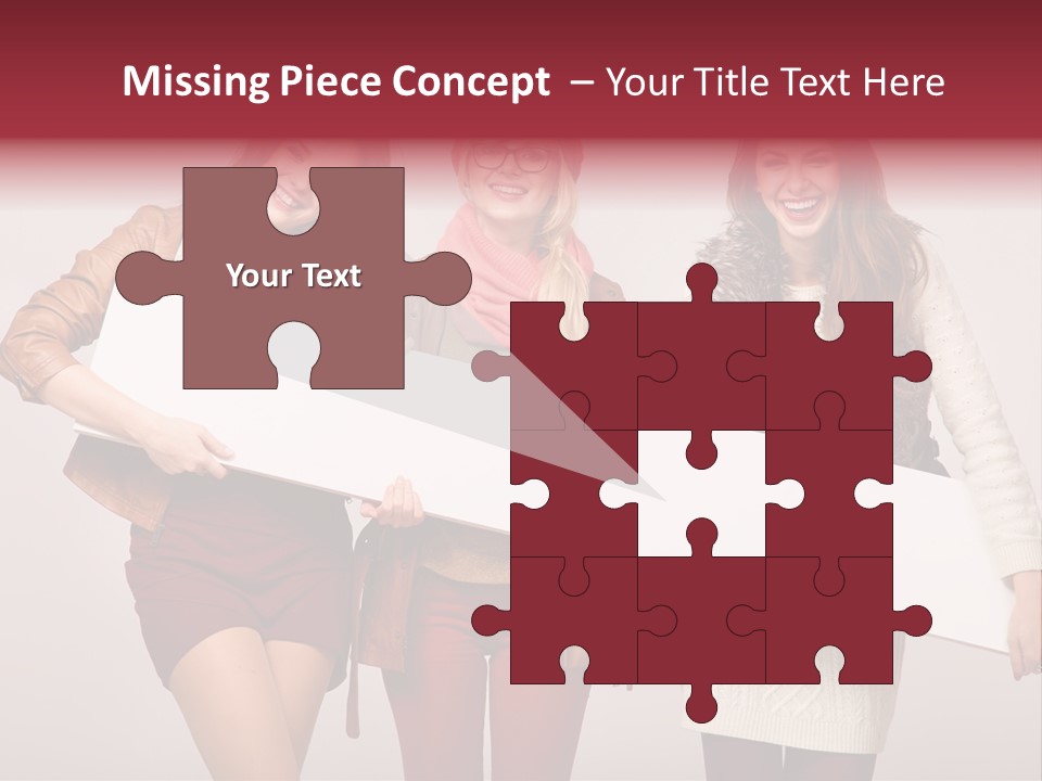 Empty Isolated Advertising PowerPoint Template